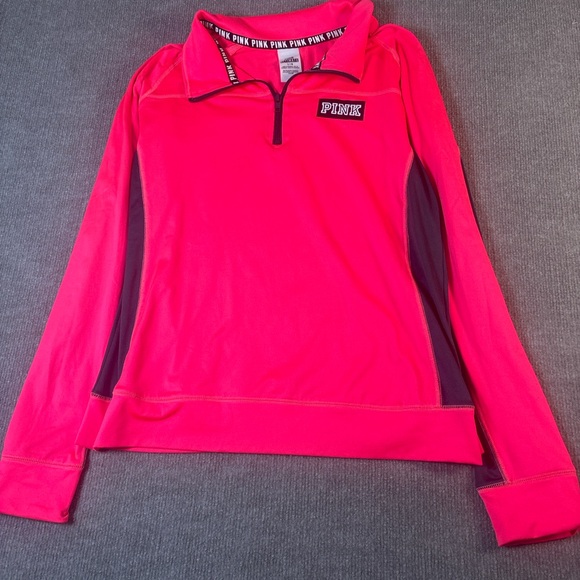 Pink Quarter-Zip Pullover 1303 - Picture 1 of 3